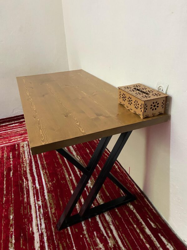 Premium Walnut Gaming Desk – Modern Black Frame Design - Image 3